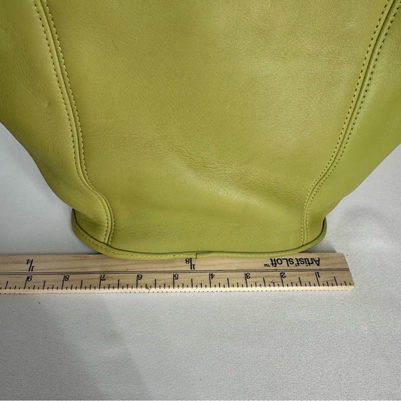 Coach 9993 Lime Green Leather Mini Bucket Shoulder Bag Crossbody Vintage Y2K - Picture 13 of 16